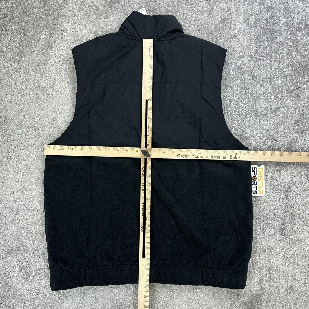 Jordan Essentials Vest Mens Small Black Fleece Full Zip Pockets Nike Air Jumpman